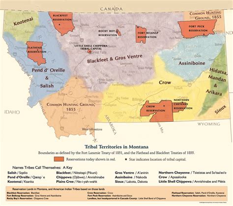 Indian Reservation Map Montana